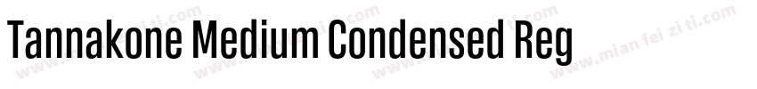 Tannakone Medium Condensed Regular字体转换